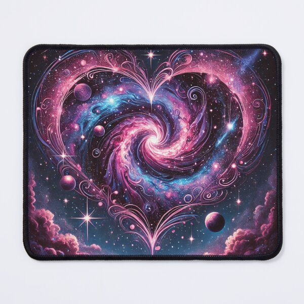 Item preview, Cosmic Love Heart – Vibrant Galaxy-Themed Romantic Art designed and sold by PawtopiaDesigns.