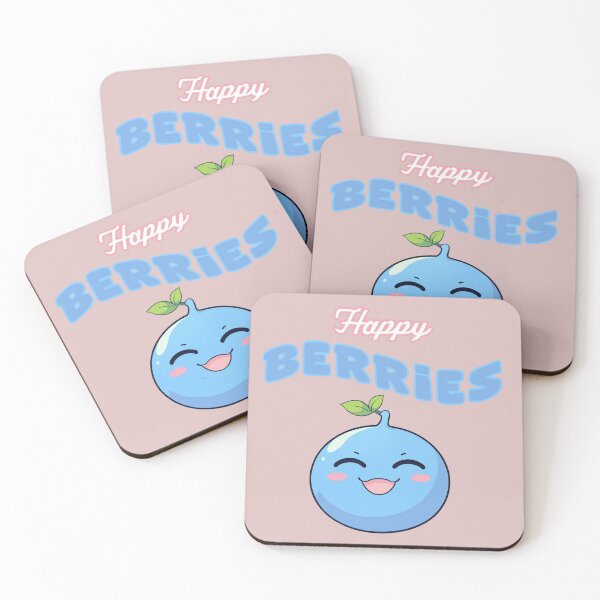 Item preview, Happy Berries kawaii design gif adorable fruit food designed and sold by La Loca.