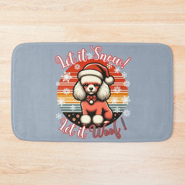 Item preview, Toy Size Poodle Christmas Design - Let It Snow! Let It Woof! designed and sold by EwaVerse.