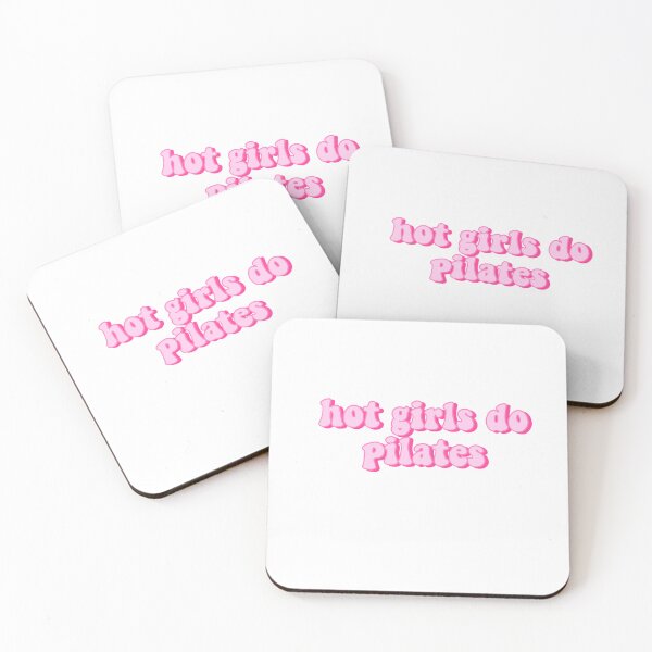 Item preview, Hot Girls Do Pilates Pink Quote designed and sold by kellynicmac.