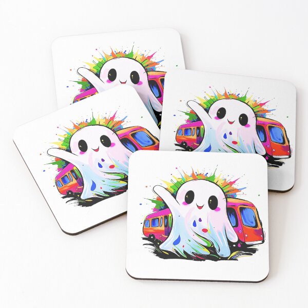 Item preview, Colorful Ghost with a Painted Train designed and sold by irynaartbyim.