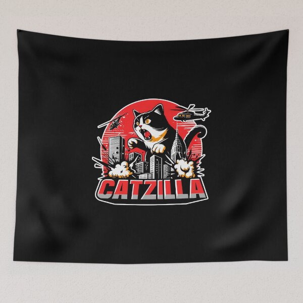 Item preview, Catzilla funny gift for cat lover  designed and sold by FelkMariShop.