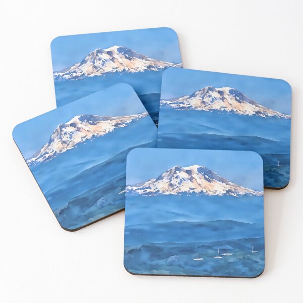 Artikelvorschau, Windpark Mt. Rainier (Aquarell) entworfen und verkauft von flyscenicair.