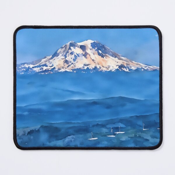 Artikelvorschau, Windpark Mt. Rainier (Aquarell) entworfen und verkauft von flyscenicair.