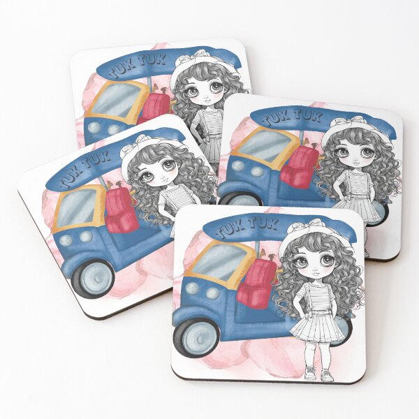 Item preview, Cute Girl With TUK TUK designed and sold by ChenEngEng.
