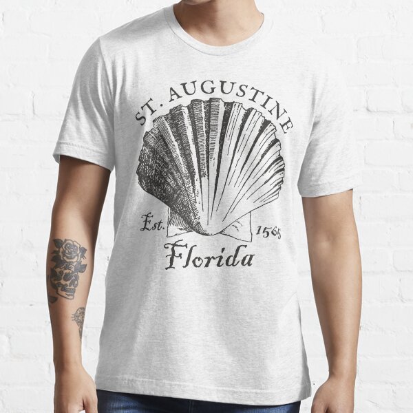 Item preview, Vintage-Style St. Augustine Florida Shell – Black designed and sold by SurfingLocales.