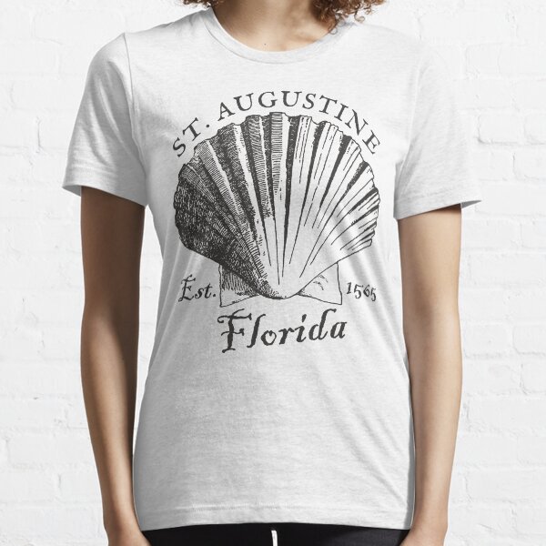 Item preview, Vintage-Style St. Augustine Florida Shell – Black designed and sold by SurfingLocales.