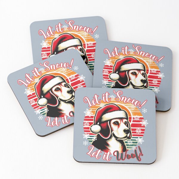 Item preview, Beagle Christmas Design - Let It Snow! Let It Woof! designed and sold by EwaVerse.