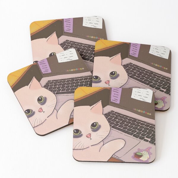 Item preview, Cat studying designed and sold by atalitas.