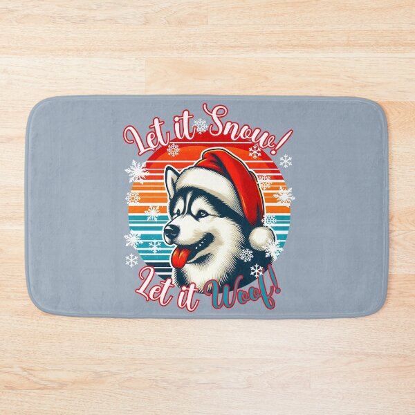Item preview, Siberian Husky Christmas Design - Let It Snow! Let It Woof! designed and sold by EwaVerse.