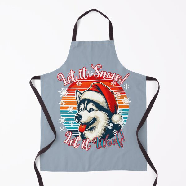 Item preview, Siberian Husky Christmas Design - Let It Snow! Let It Woof! designed and sold by EwaVerse.