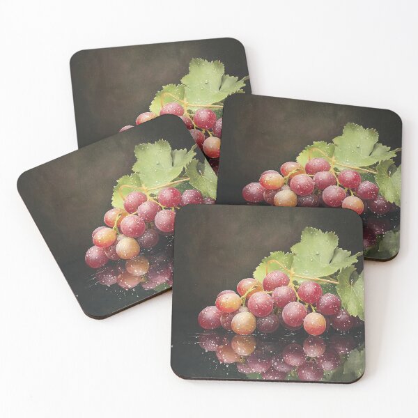 Item preview, Sleek Grapes: Modern Grape Art Print  designed and sold by north-sky.