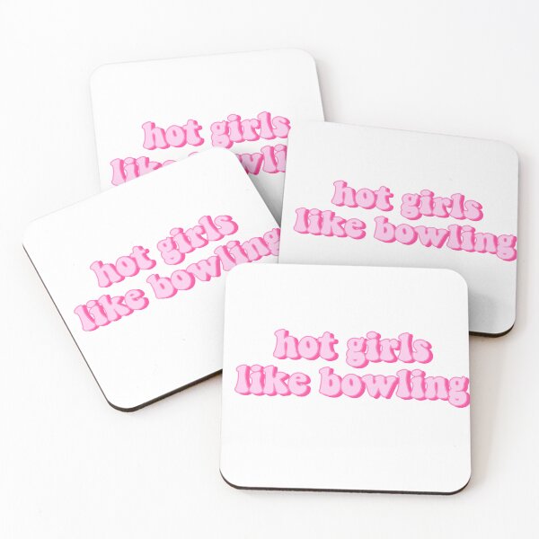 Item preview, Hot Girls Like Bowling Pink Quote designed and sold by kellynicmac.