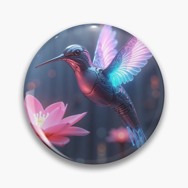 Item preview, Robotic Hummingbird with Glowing Neon Wings designed and sold by ElmoCreates.