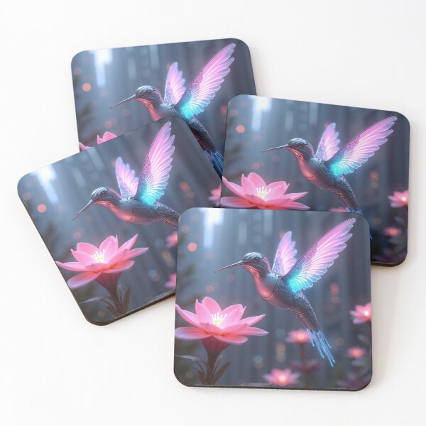 Item preview, Robotic Hummingbird with Glowing Neon Wings designed and sold by ElmoCreates.
