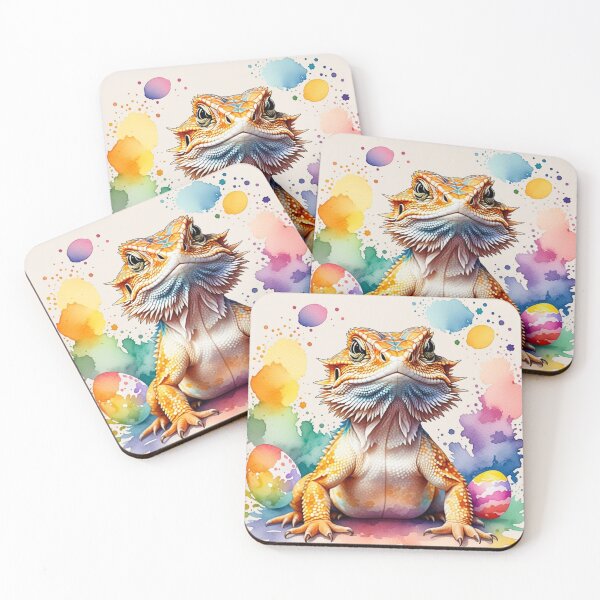 Item preview, Bearded Dragon Easter Holi Art designed and sold by aylastyle.