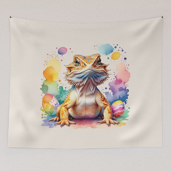 Item preview, Bearded Dragon Easter Holi Art designed and sold by aylastyle.