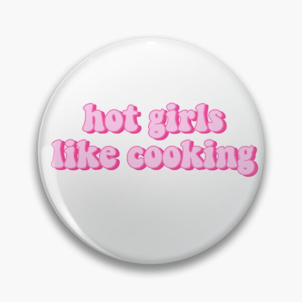 Item preview, Hot Girls Like Cooking Pink Quote  designed and sold by kellynicmac.