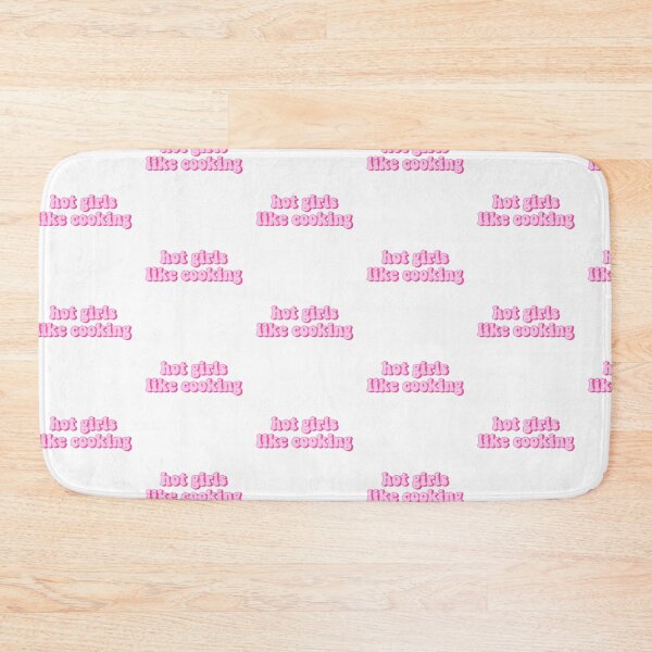 Item preview, Hot Girls Like Cooking Pink Quote  designed and sold by kellynicmac.