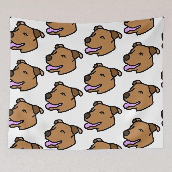 Item preview, Brown mutt dog pop-art designed and sold by WhackoDesigns.
