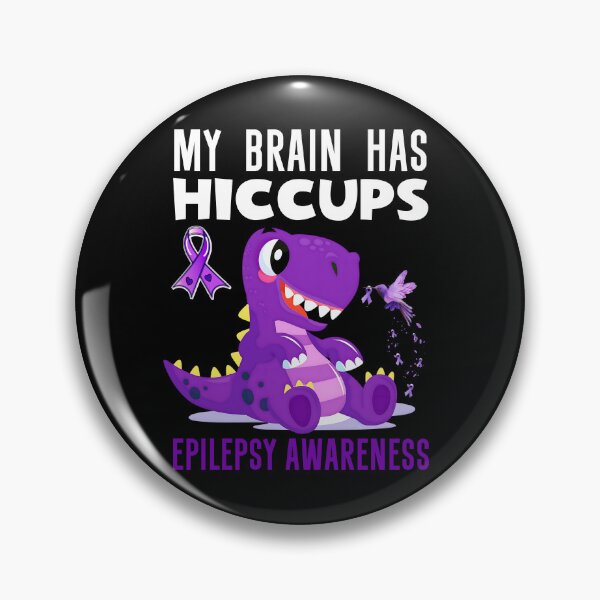 Item preview, Epilepsy Awareness, My Brain Has Hiccups Purple Ribbon designed and sold by GroovyFusion.