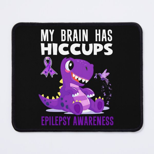 Item preview, Epilepsy Awareness, My Brain Has Hiccups Purple Ribbon designed and sold by GroovyFusion.