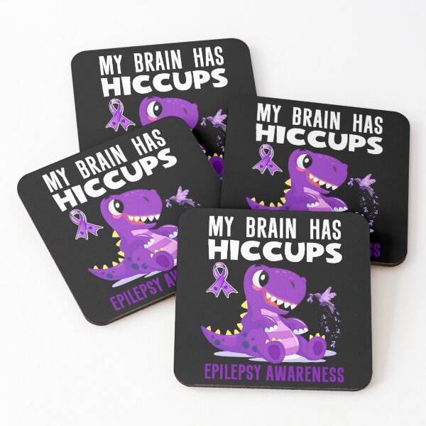Item preview, Epilepsy Awareness, My Brain Has Hiccups Purple Ribbon designed and sold by GroovyFusion.