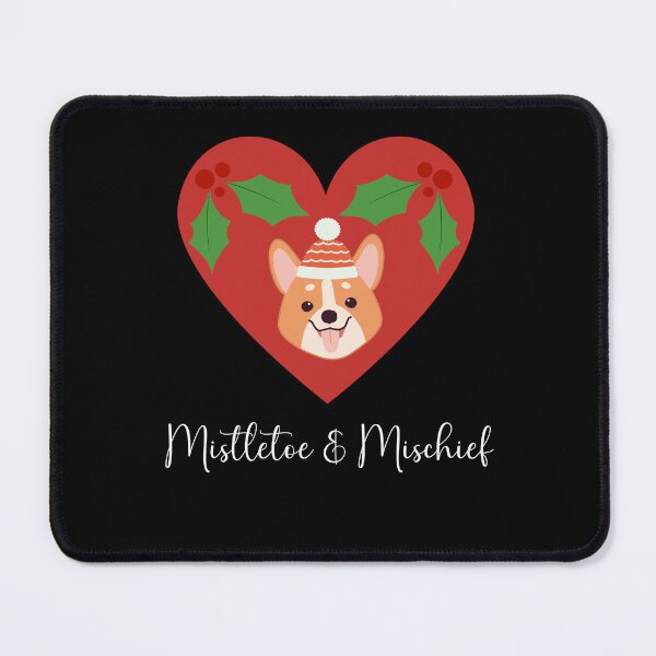Item preview, Mistletoe & Mischief Corgi designed and sold by IDEAS-4-HUMANS.