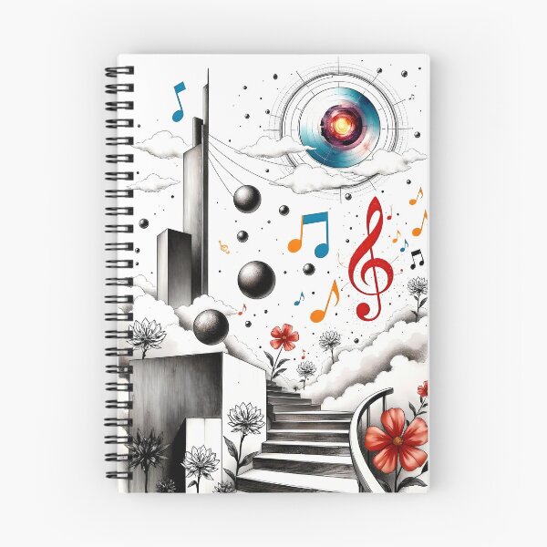 Item preview, Floral Musical Wall Art Modern Surreal Design Unique Art  designed and sold by HardToFindMerchandise.