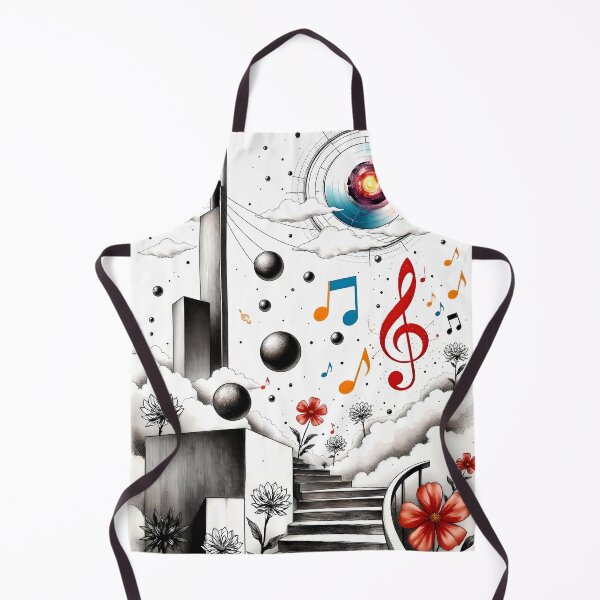 Item preview, Floral Musical Wall Art Modern Surreal Design Unique Art  designed and sold by HardToFindMerchandise.