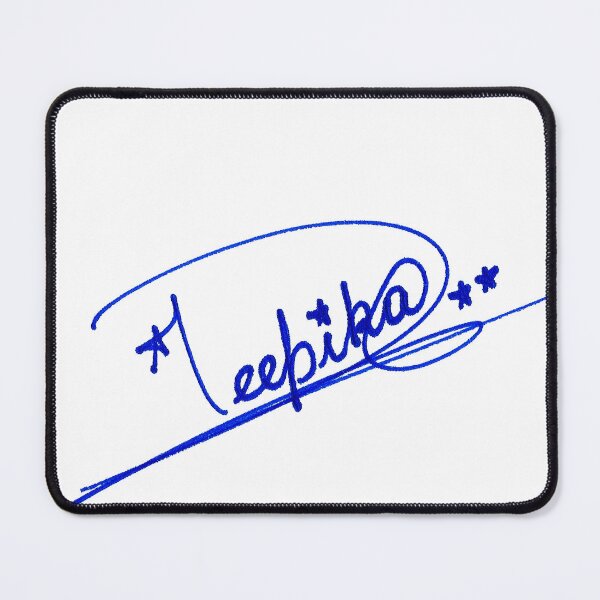 Item preview, Deepika Handwritten Signature Design - Elegant Blue Name Art designed and sold by scribblesign.
