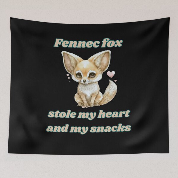 Item preview, Fennec fox stole my heart, and my snacks funny gift for fennec fox lover designed and sold by FelkMariShop.