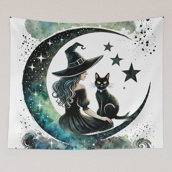 Item preview, The Witch And The Black Cat designed and sold by RubisLeaf.