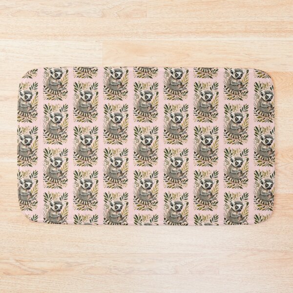 Item preview,  Adorable Lemur Surrounded by Whimsical Floral Patterns designed and sold by Monascreativeempire.