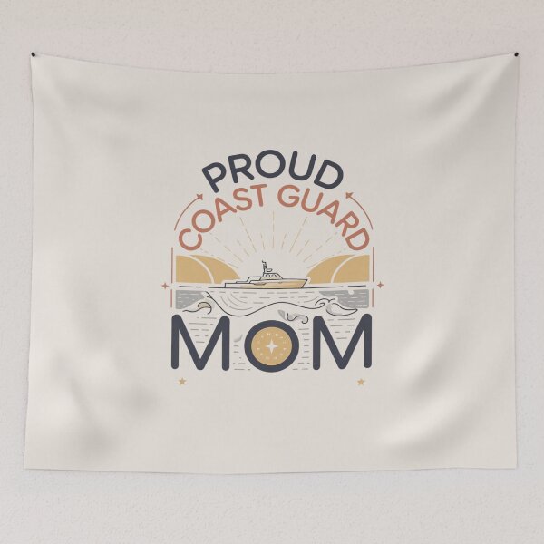 Item preview, Warm Maritime Design - Proud Coast Guard Mom designed and sold by TeeGrit.