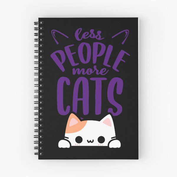 Item preview, LESS PEOPLE MORE CATS funny gifts for cat lovers  designed and sold by FelkMariShop.