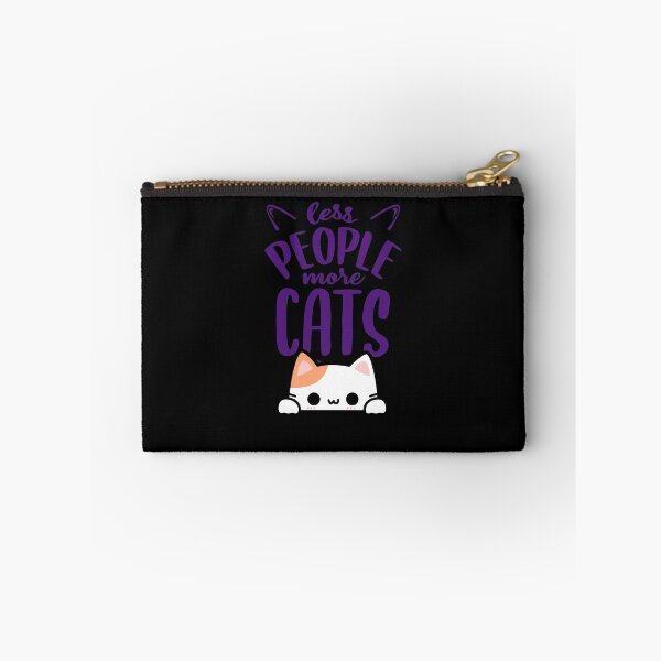 Item preview, LESS PEOPLE MORE CATS funny gifts for cat lovers  designed and sold by FelkMariShop.