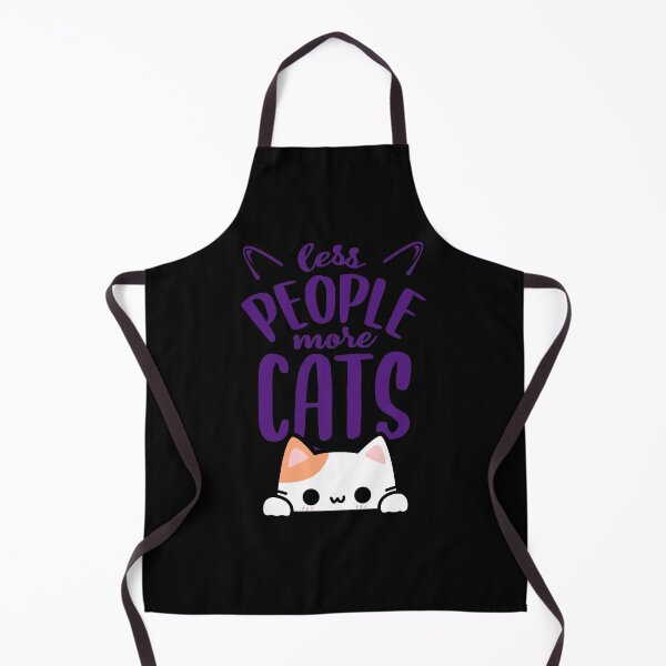 Item preview, LESS PEOPLE MORE CATS funny gifts for cat lovers designed and sold by FelkMariShop.