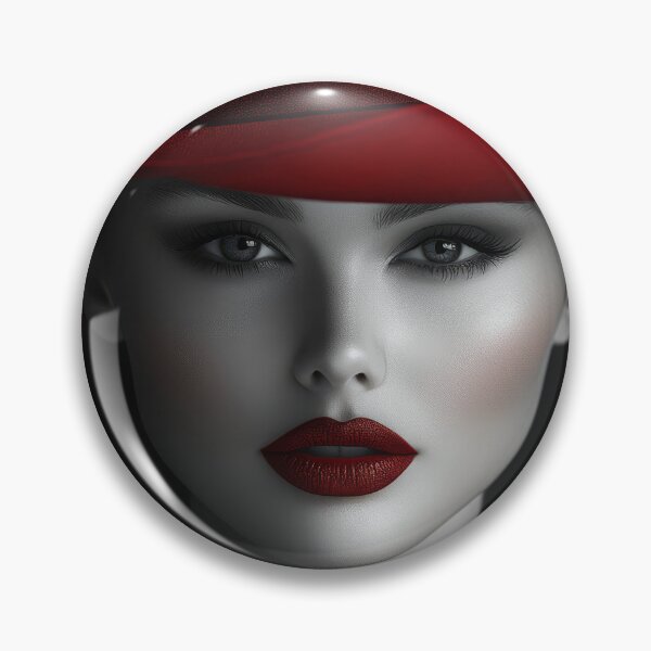 Item preview, Lady with the green eyes and red hat designed and sold by EgonZ9.