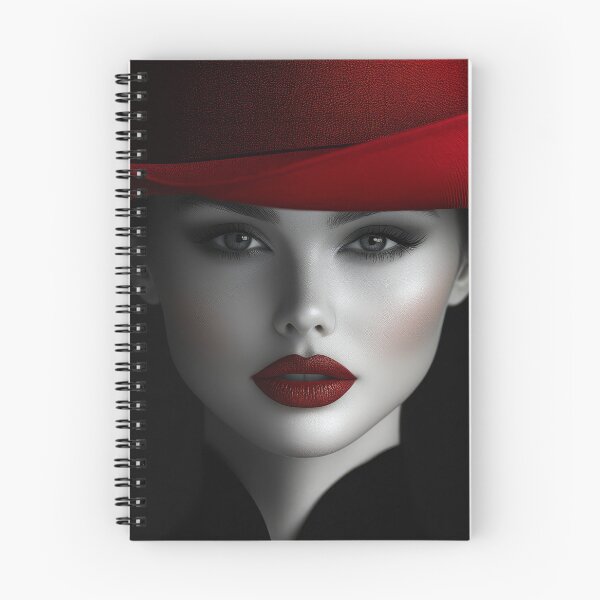 Item preview, Lady with the green eyes and red hat designed and sold by EgonZ9.
