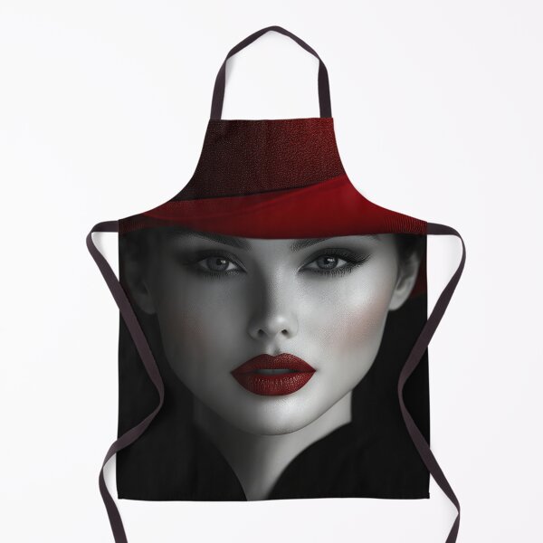 Item preview, Lady with the green eyes and red hat designed and sold by EgonZ9.