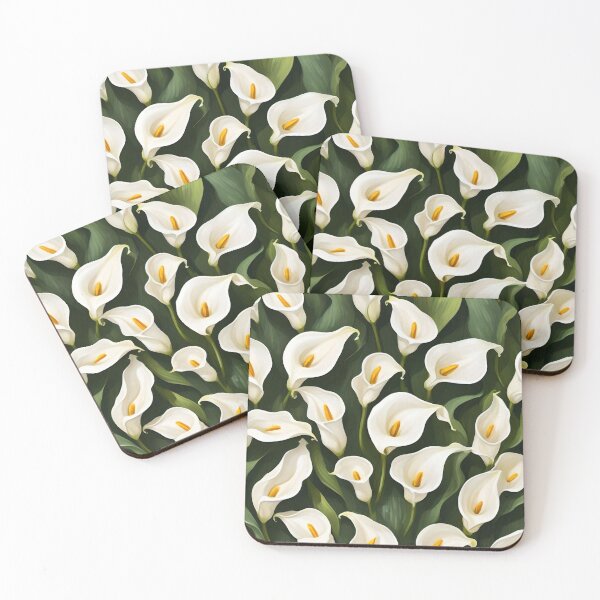 Item preview, Calla Lilies or White Water Lilies Floral Pattern designed and sold by Ciervo Primavera.