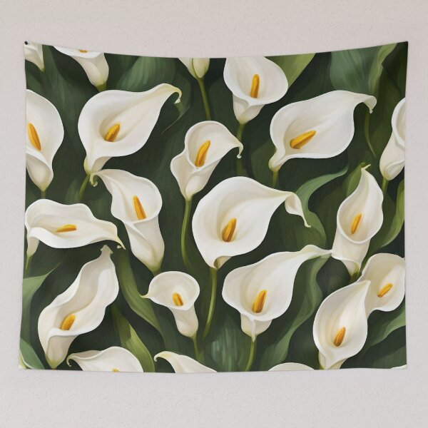 Item preview, Calla Lilies or White Water Lilies Floral Pattern designed and sold by Ciervo Primavera.