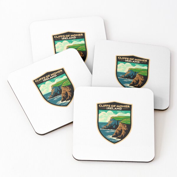Item preview, Cliffs of Moher Travel Poster - Stunning Ireland Landscape Art designed and sold by Timegraf.