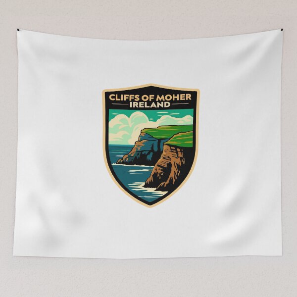 Item preview, Cliffs of Moher Travel Poster - Stunning Ireland Landscape Art designed and sold by Timegraf.