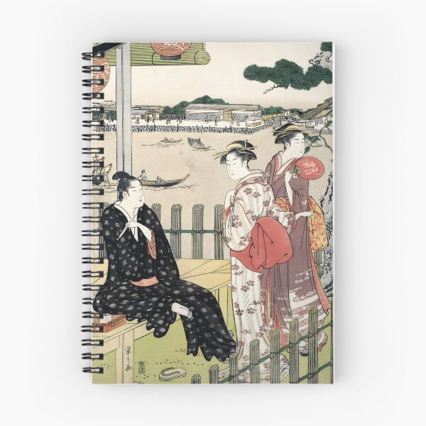 Item preview, Group at a Tea-house on the Bank of the Sumida River - Chōbunsai Eishi - designed and sold by LeiWeiss.