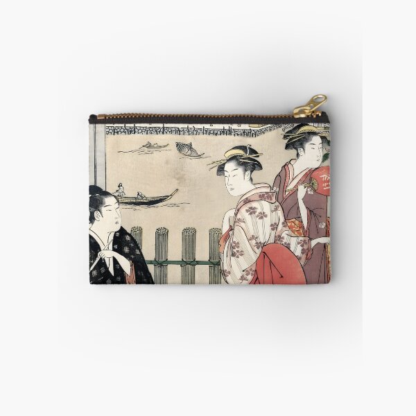 Item preview, Group at a Tea-house on the Bank of the Sumida River - Chōbunsai Eishi - designed and sold by LeiWeiss.
