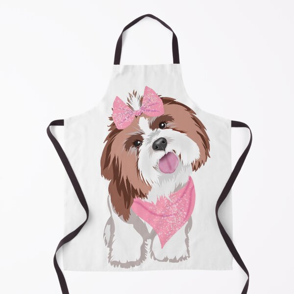 Artikelvorschau, Entzückender rosa glitzernder Shih Tzu entworfen und verkauft von daphsam.