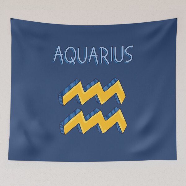 Item preview, Aquarius zodiac symbol designed and sold by DesignCollectiv.