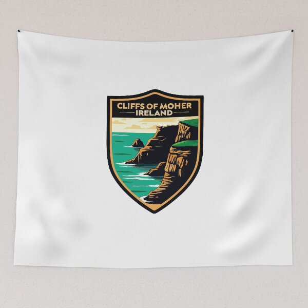 Item preview, Cliffs of Moher Travel Poster - Stunning Ireland Landscape Art designed and sold by Timegraf.